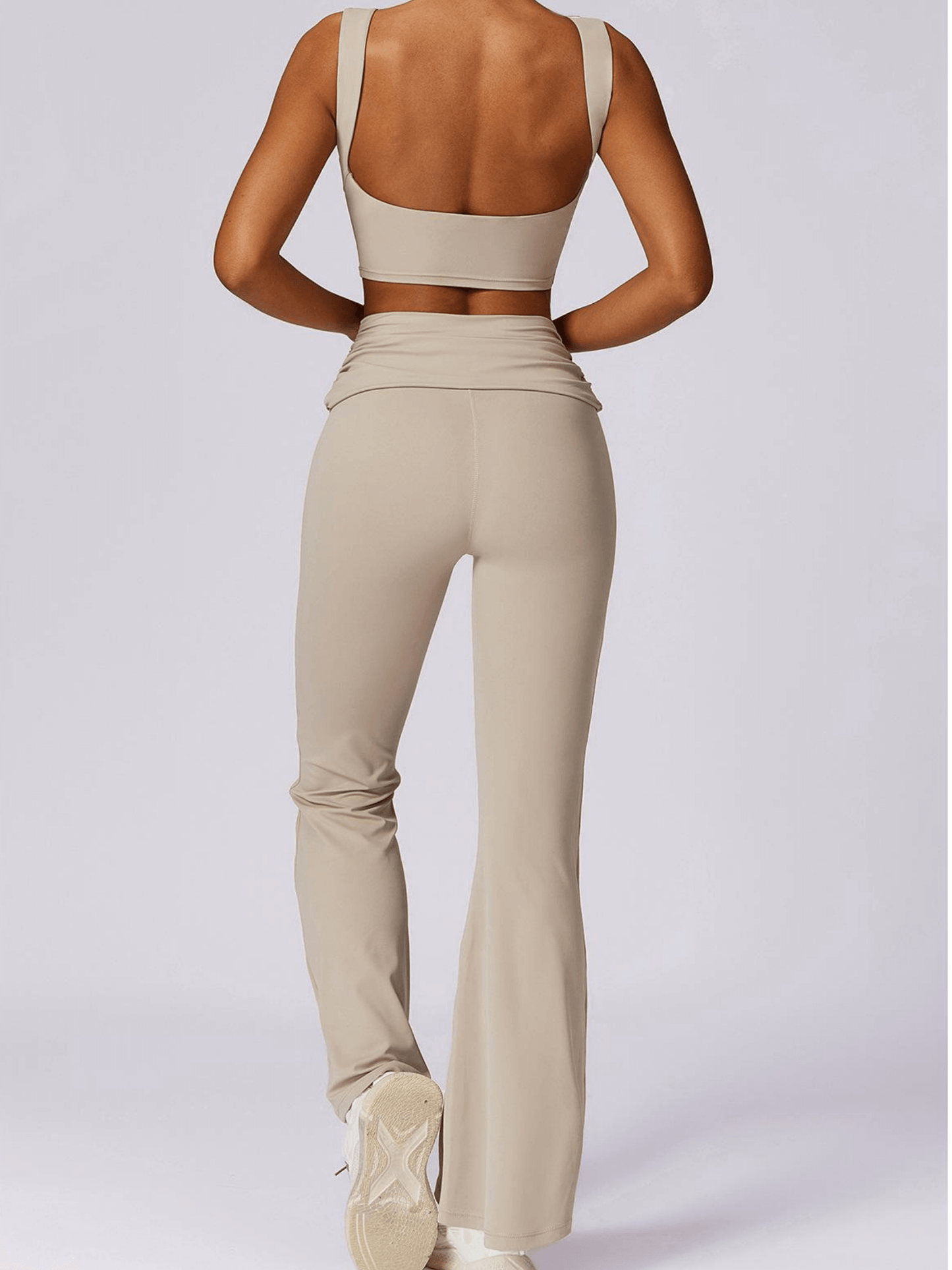 Classy Flared Legging Beige