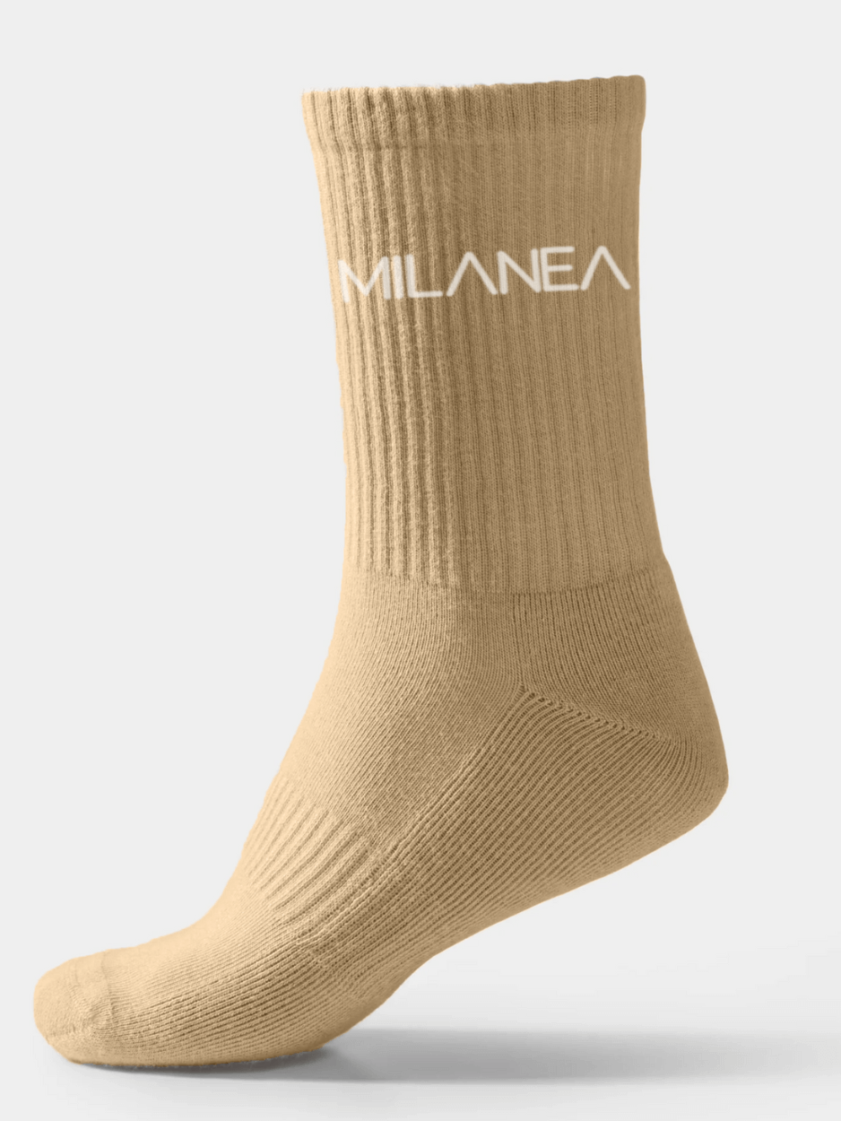 "Milanea Socken - Beige" (2er Pack)