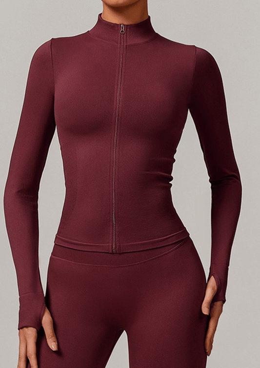 SkyPro Shaping Zip Jacke Winered