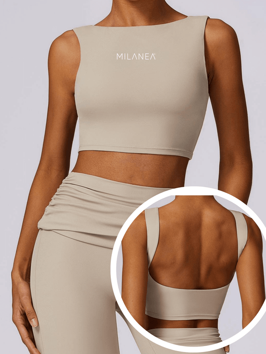 Classy Crop Top Beige